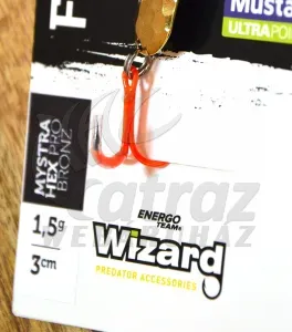 Wizard Strike+ Mystra Pro HEX Támolygó Villantó 3cm 1,5g - Bronz Hex