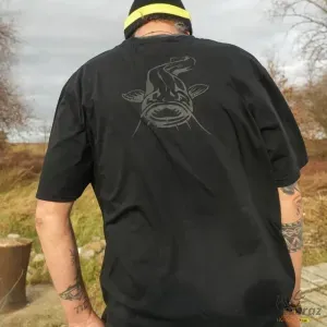 Black Cat Logo Black T-Shirt 3XL - Black Cat Fekete Póló