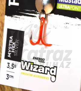 Wizard Strike+ Mystra Pro HEX Támolygó Villantó 3cm 3,5g - Silver Sima