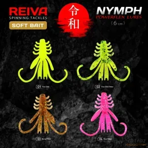 Reiva NYMPH 6cm Fluo Zöld - Reiva Plasztik Csali