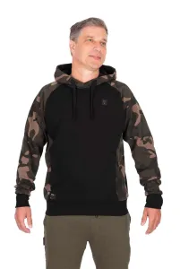 Fox Kapucnis Horgász Pulóver Méret: M - Fox Black/Camo Pullover Premium 310 Hoodie