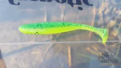 Daiwa Tournament D'Fin Gumihal UV Chartreuse Tiger - Daiwa Műcsali 10cm 7db/cs